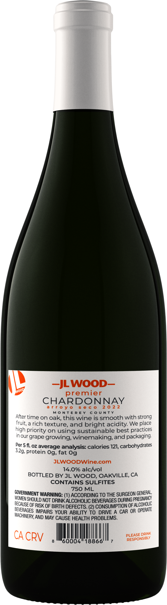 Premier Chardonnay Arroyo Seco 2022 14.0% ALC/VOL